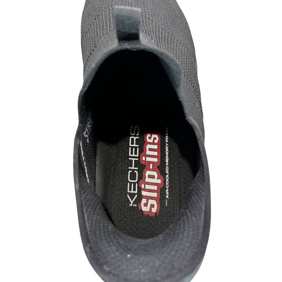 Skechers Mens Slip-Ins Hands-Free Stretch Fit Sneakers Black Size 12 - Picture 4 of 9